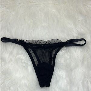 Gooseberry Adjustable Sheer Lace Thong Panty